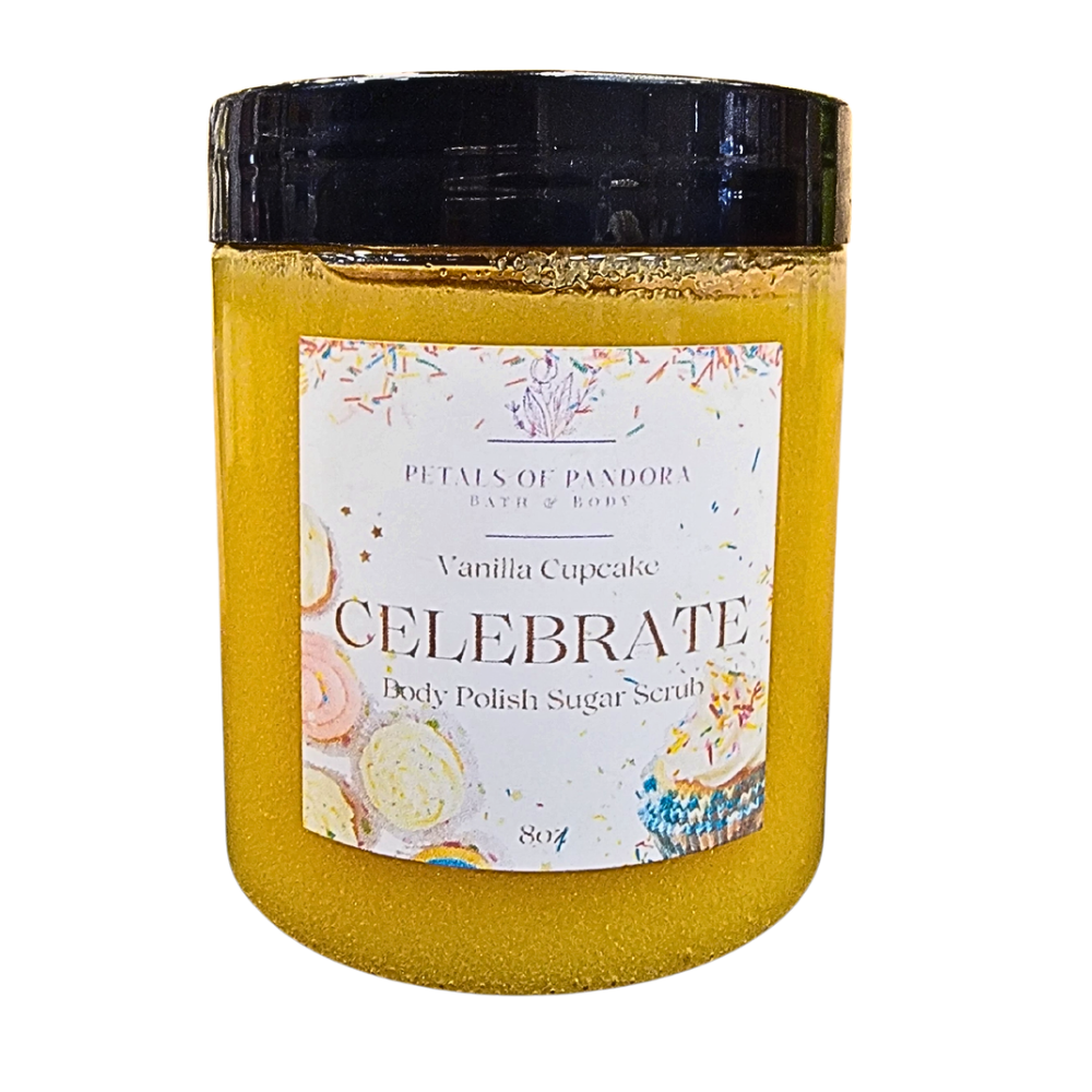 Celebrate: Vanilla Cupcake Body Polish Sugar Scrub