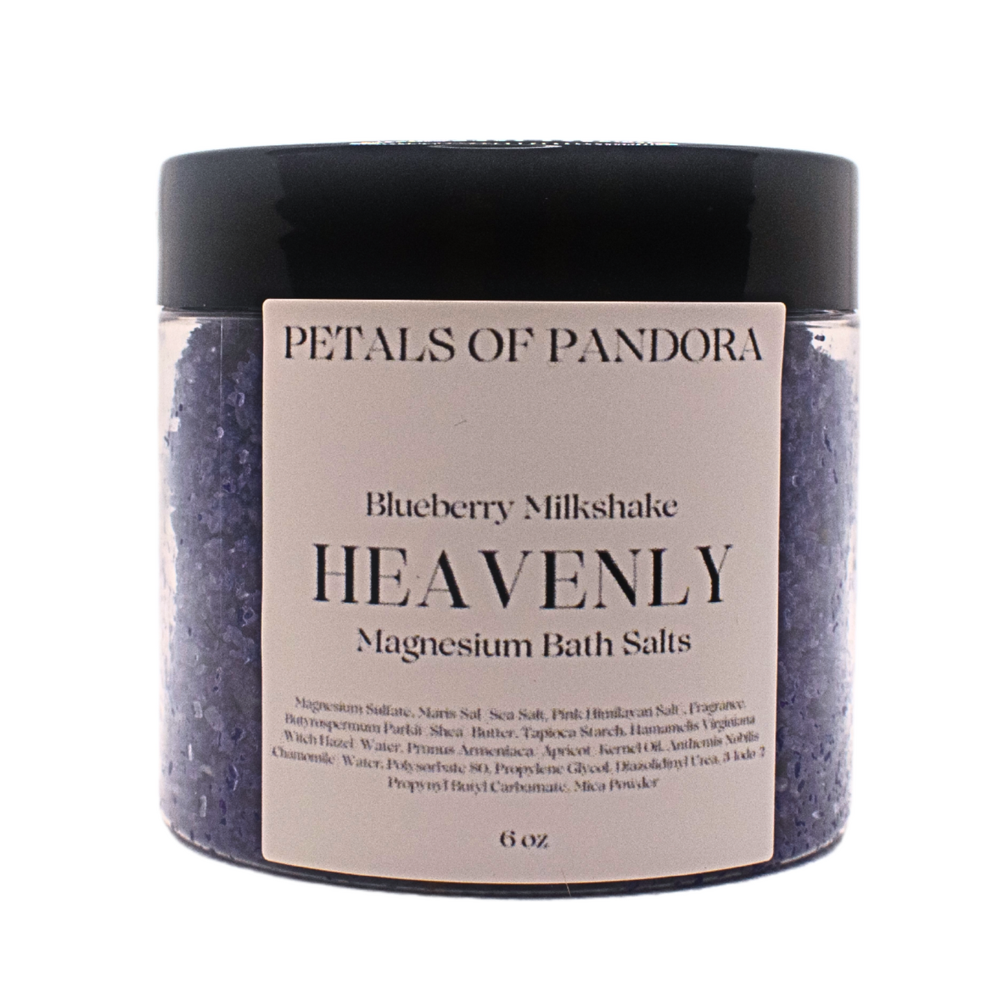 Heavenly: Blueberry Milkshake Magnesium Bath Salts