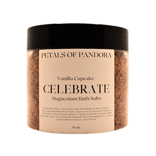 Celebrate: Vanilla Cupcake Magnesium Bath Salts