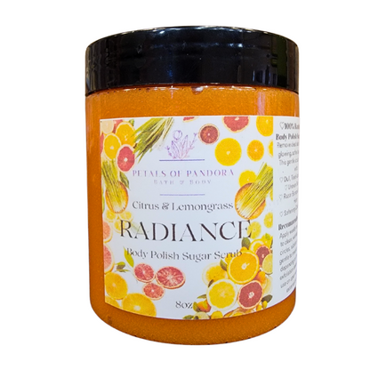 Radiance: Citrus & Lemongrass Body Polish Sugar Scrub
