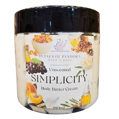 Simplicity: Unscented & Colour Free Body Butter Cream