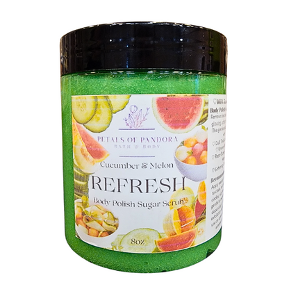 Refresh: Cucumber & Melon Body Polish Sugar Scrub