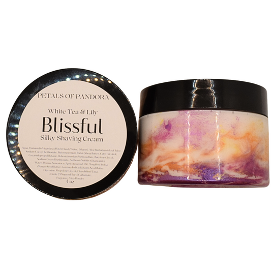 Blissful: White Tea & Lily Silky Shaving Cream